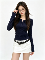 Chân Váy Chữ A Nữ Dáng Ngắn Màu Trắng - Ảnh 3