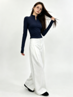 Quần Ống Rộng Nữ Xếp Ly Màu Trắng - Ảnh 7